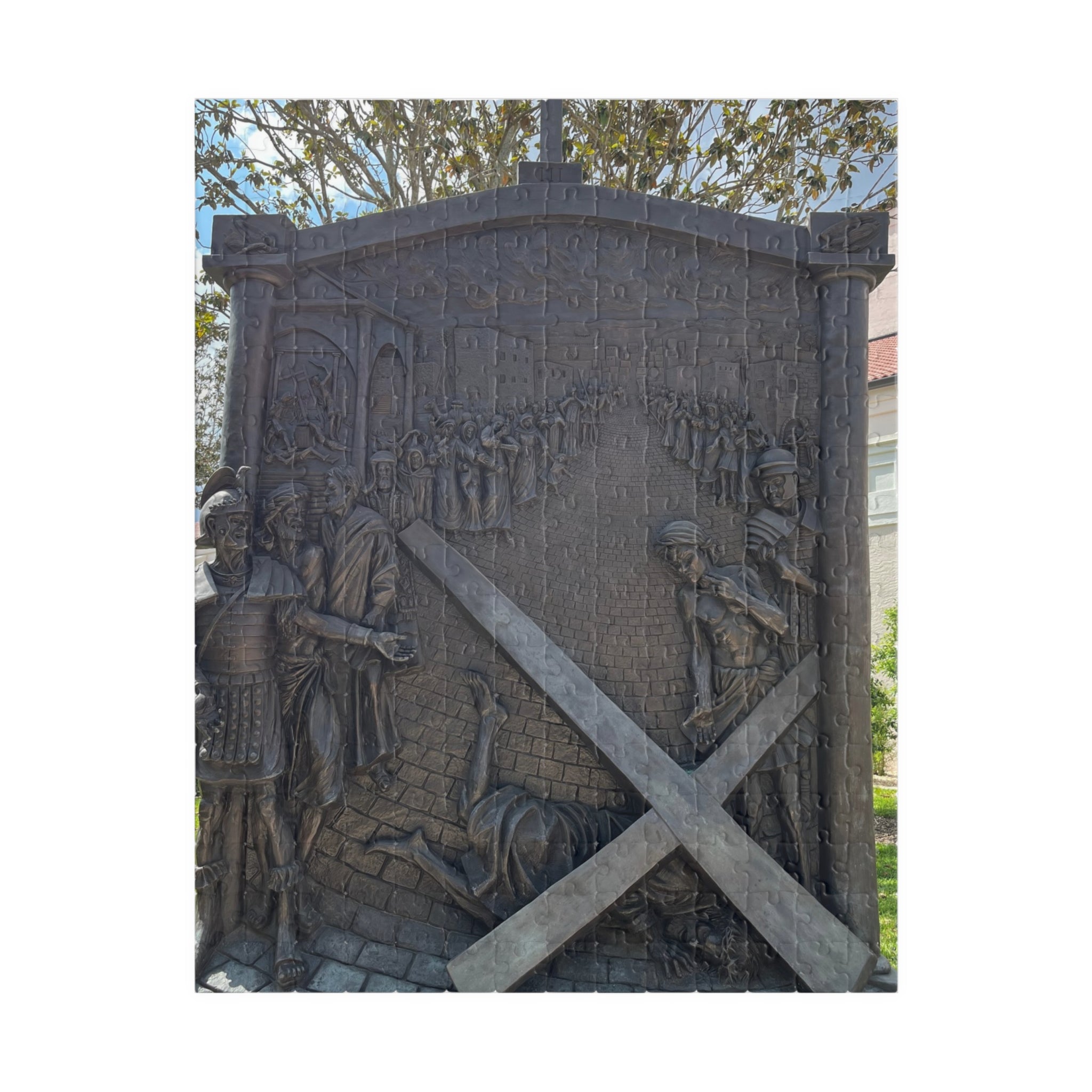 The Third Station of the Cross Puzzle, Where Jesus Falls the First Time — 520/252/1014-Piece Faith Jigsaw