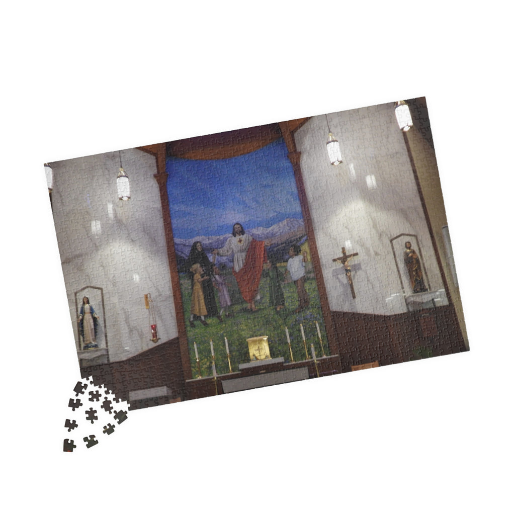 Shrine of Mother Cabrini Altar Puzzle — Religious Scenic Jigsaw (252–1014 pcs)