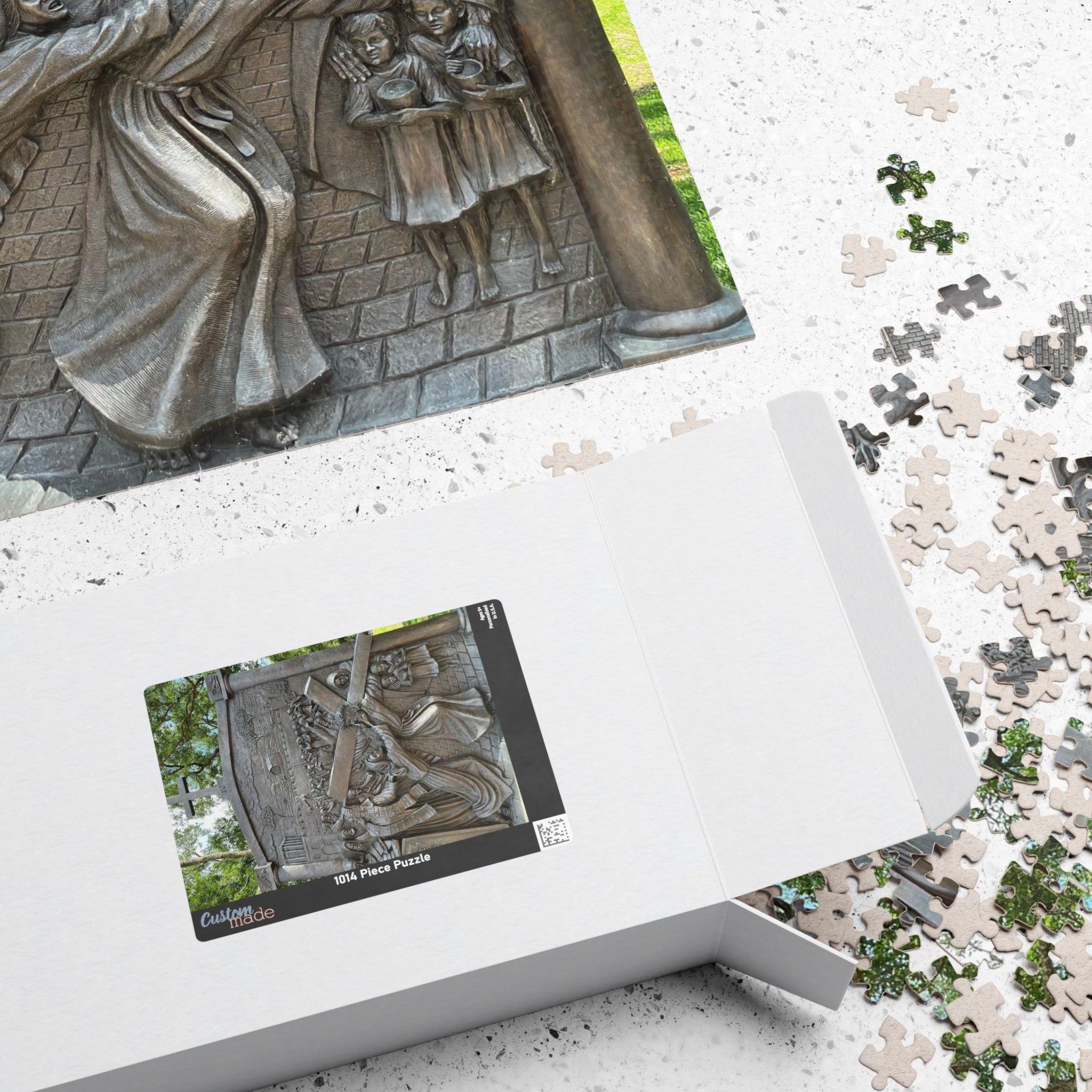 fourth Station of the Cross, where Jesus meets his Mother Religious Puzzle — Jesus Carrying the Cross (252–1014 pcs)