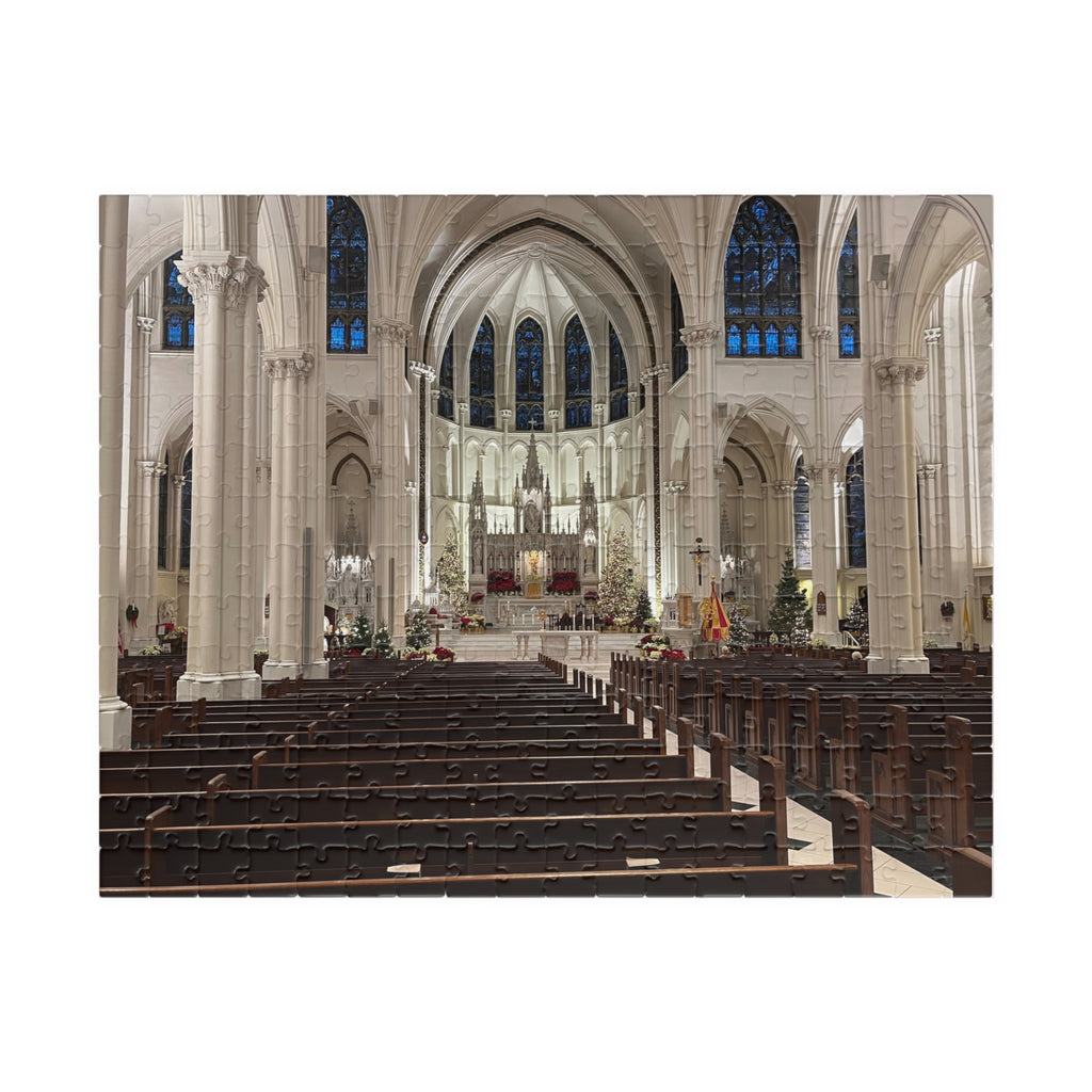 Cathedral Basilica of the Immaculate Conception Interior Jigsaw Puzzle — Historic Church Architecture Puzzle (110/252/520/1014 pcs)
