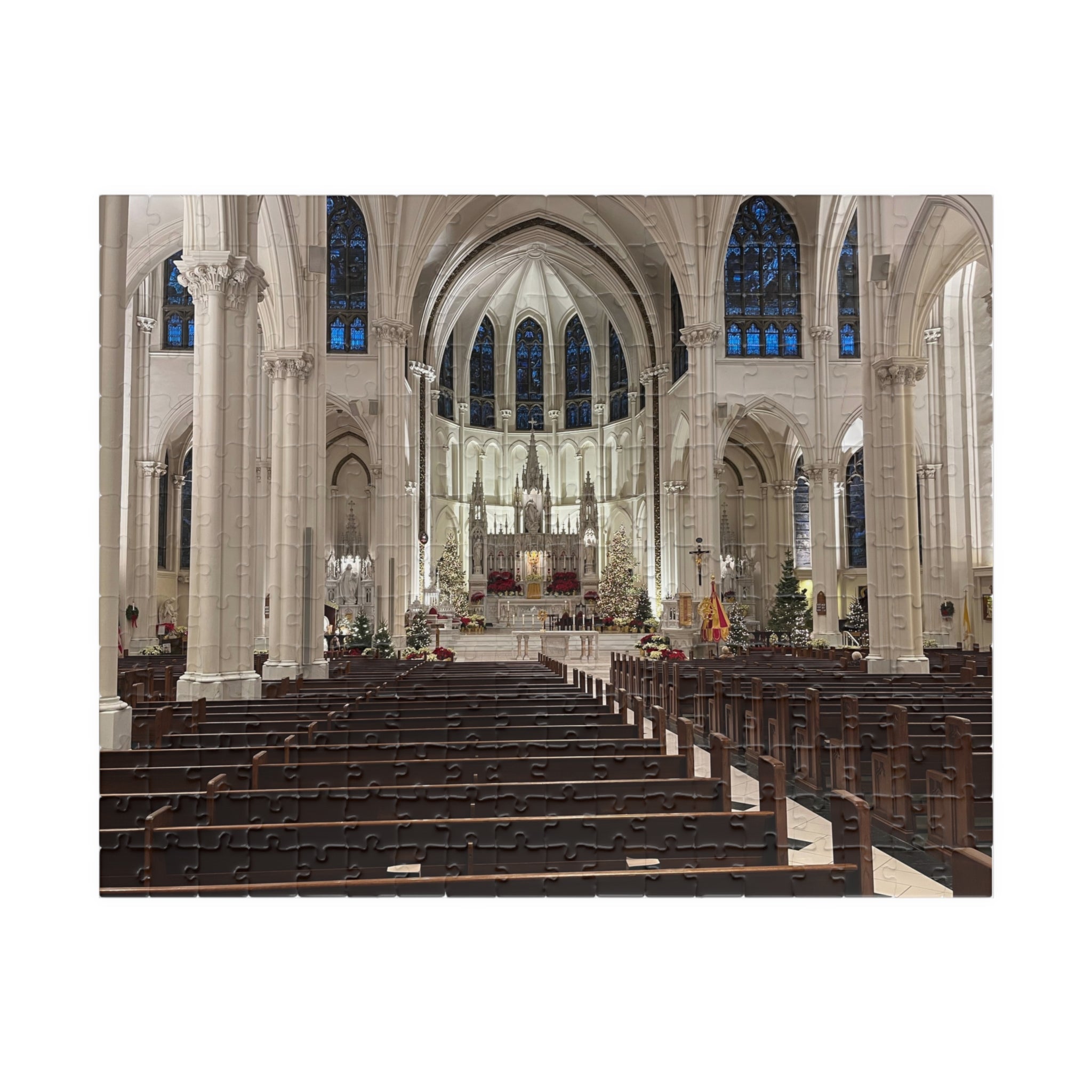Cathedral Basilica of the Immaculate Conception Interior Jigsaw Puzzle — Historic Church Architecture Puzzle (110/252/520/1014 pcs)