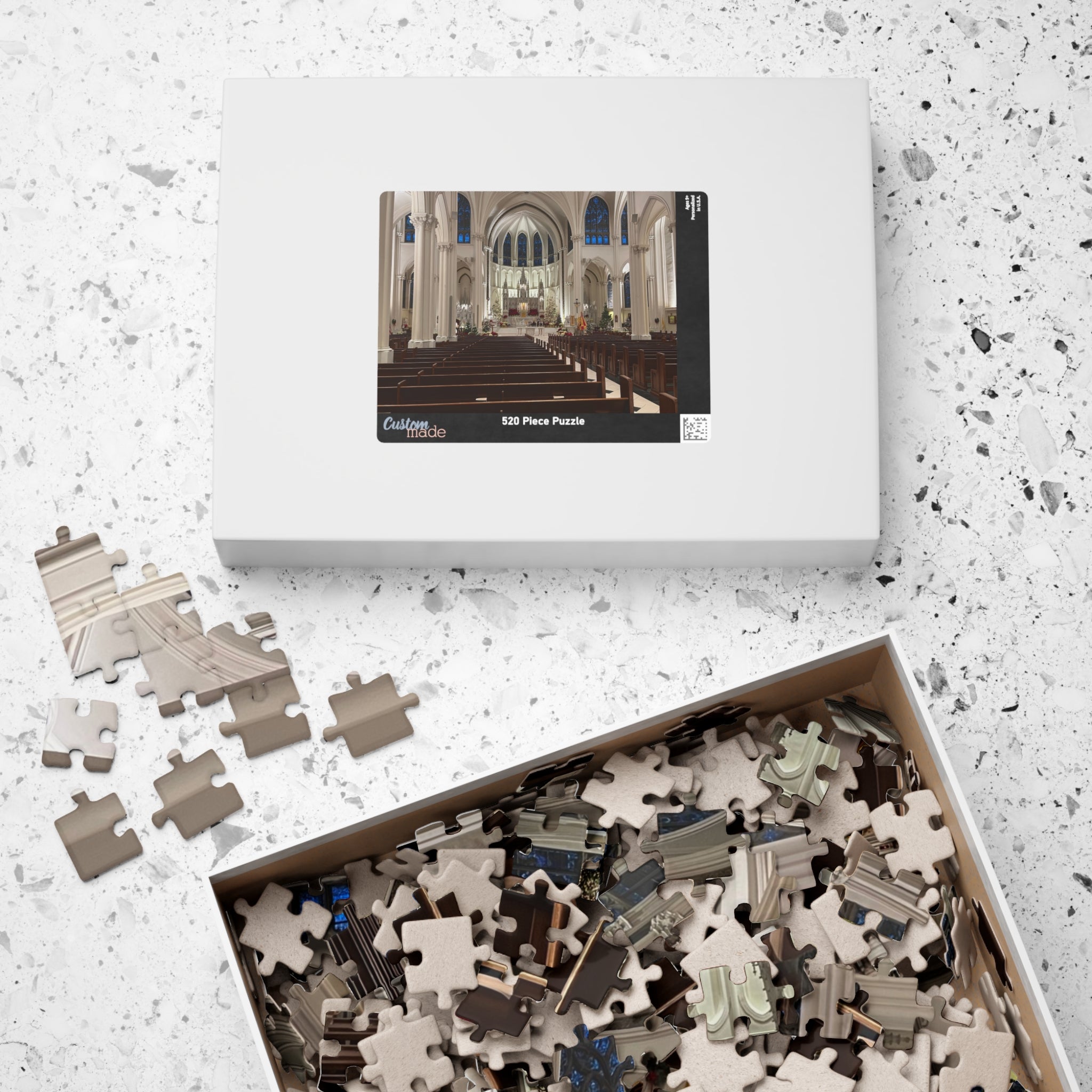 Cathedral Basilica of the Immaculate Conception Interior Jigsaw Puzzle — Historic Church Architecture Puzzle (110/252/520/1014 pcs)