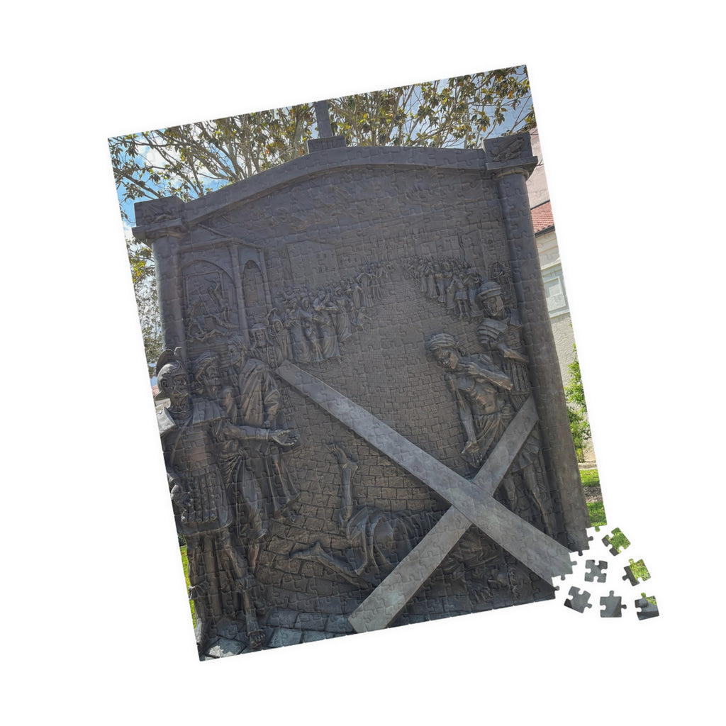 The Third Station of the Cross Puzzle, Where Jesus Falls the First Time — 520/252/1014-Piece Faith Jigsaw