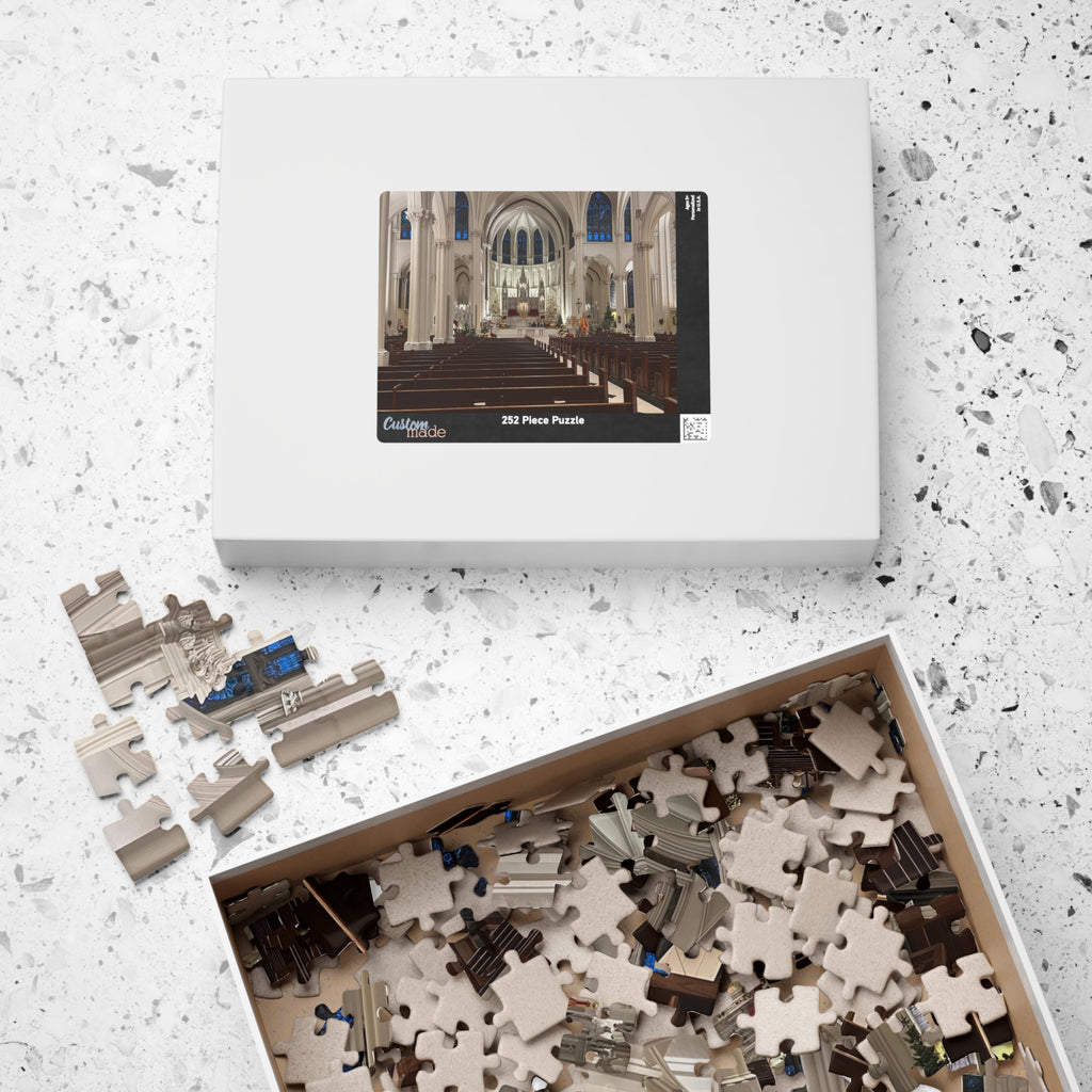 Cathedral Basilica of the Immaculate Conception Interior Jigsaw Puzzle — Historic Church Architecture Puzzle (110/252/520/1014 pcs)