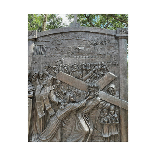 fourth Station of the Cross, where Jesus meets his Mother Religious Puzzle — Jesus Carrying the Cross (252–1014 pcs)