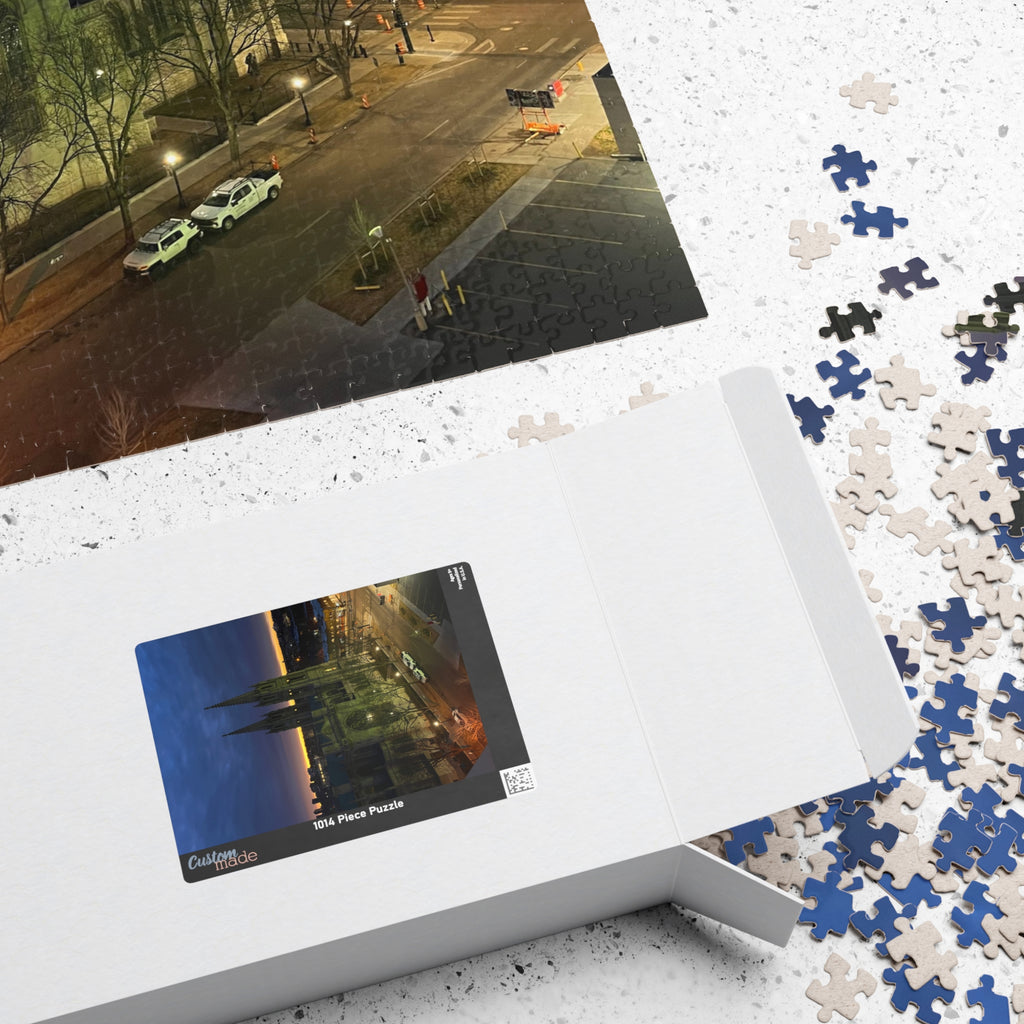 Cathedral at Dusk Jigsaw Puzzle — 110/252/520/1014-Piece Scenic Puzzle