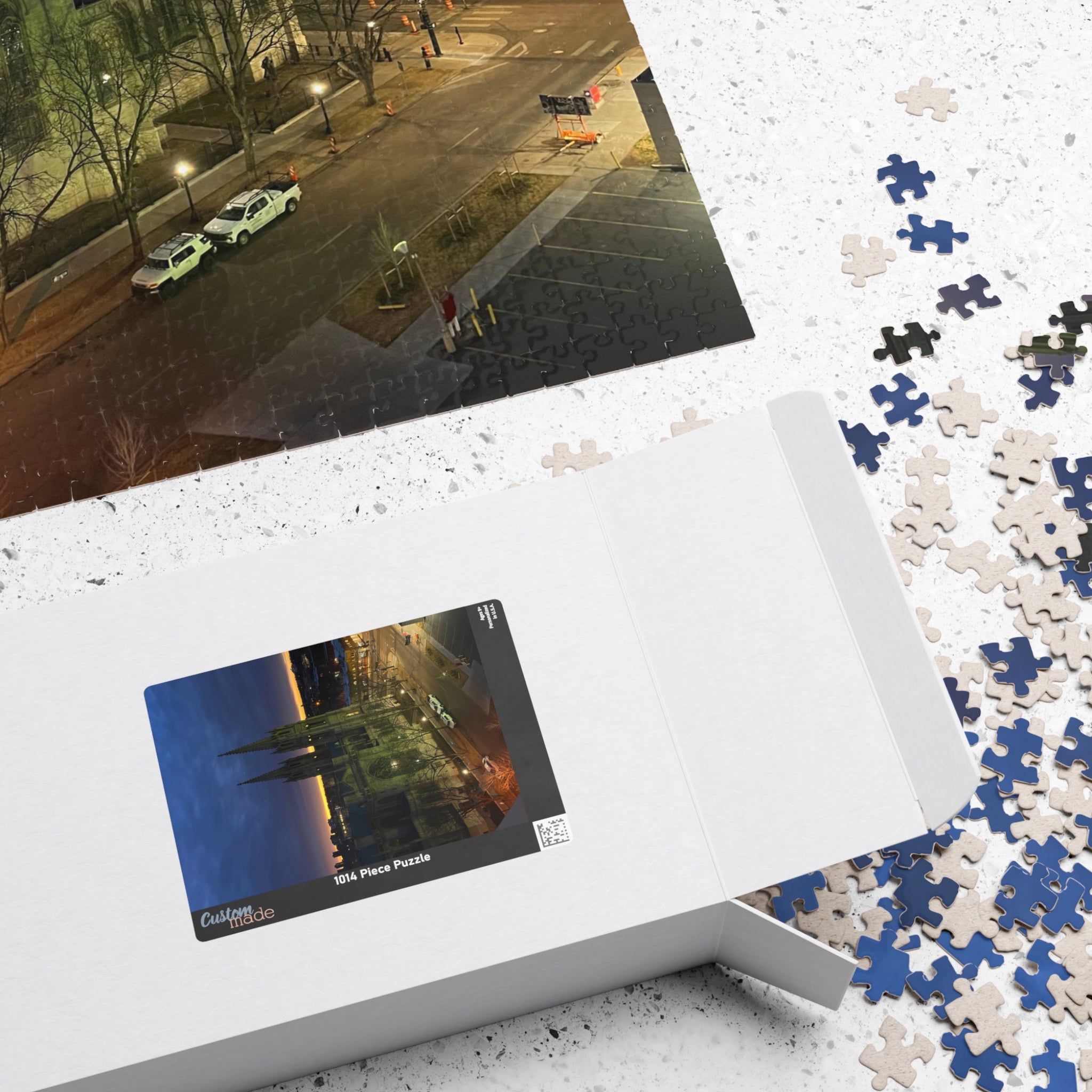 Cathedral at Dusk Jigsaw Puzzle — 110/252/520/1014-Piece Scenic Puzzle
