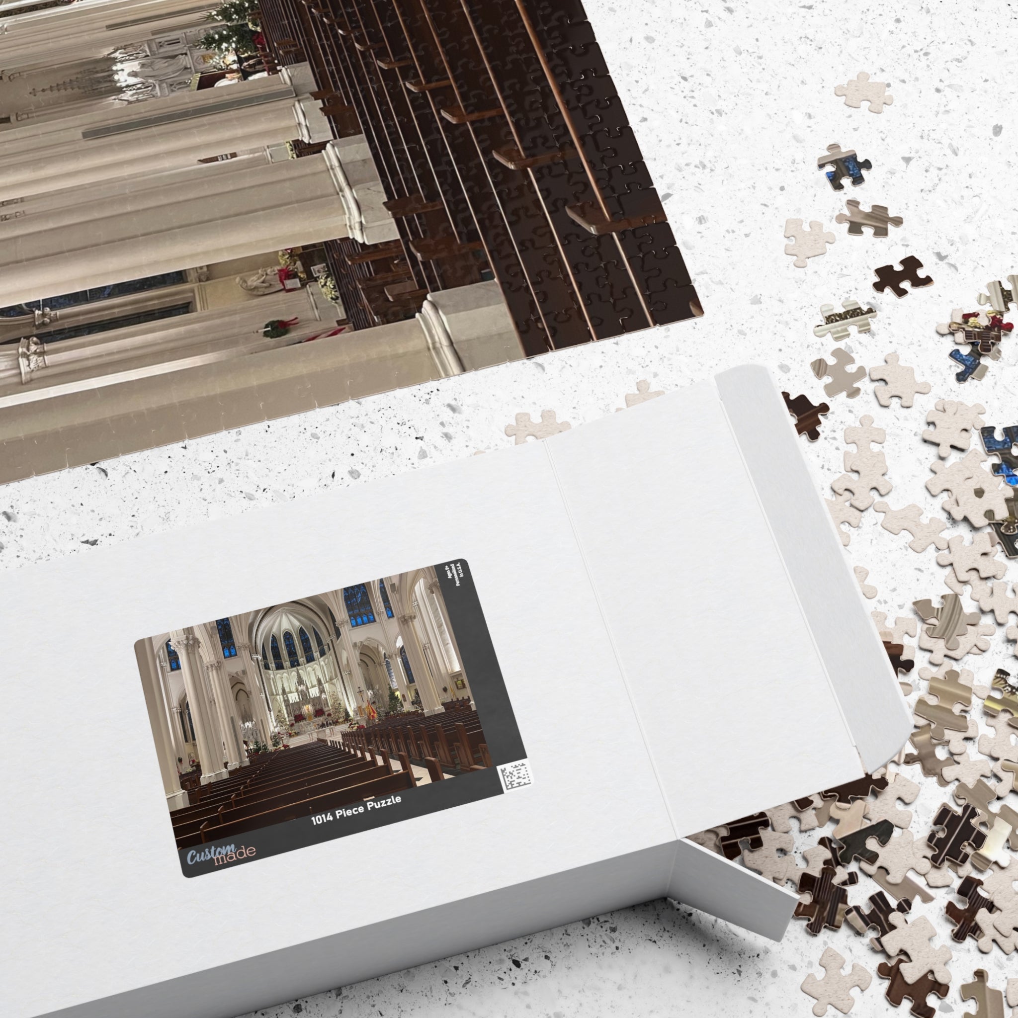 Cathedral Basilica of the Immaculate Conception Interior Jigsaw Puzzle — Historic Church Architecture Puzzle (110/252/520/1014 pcs)