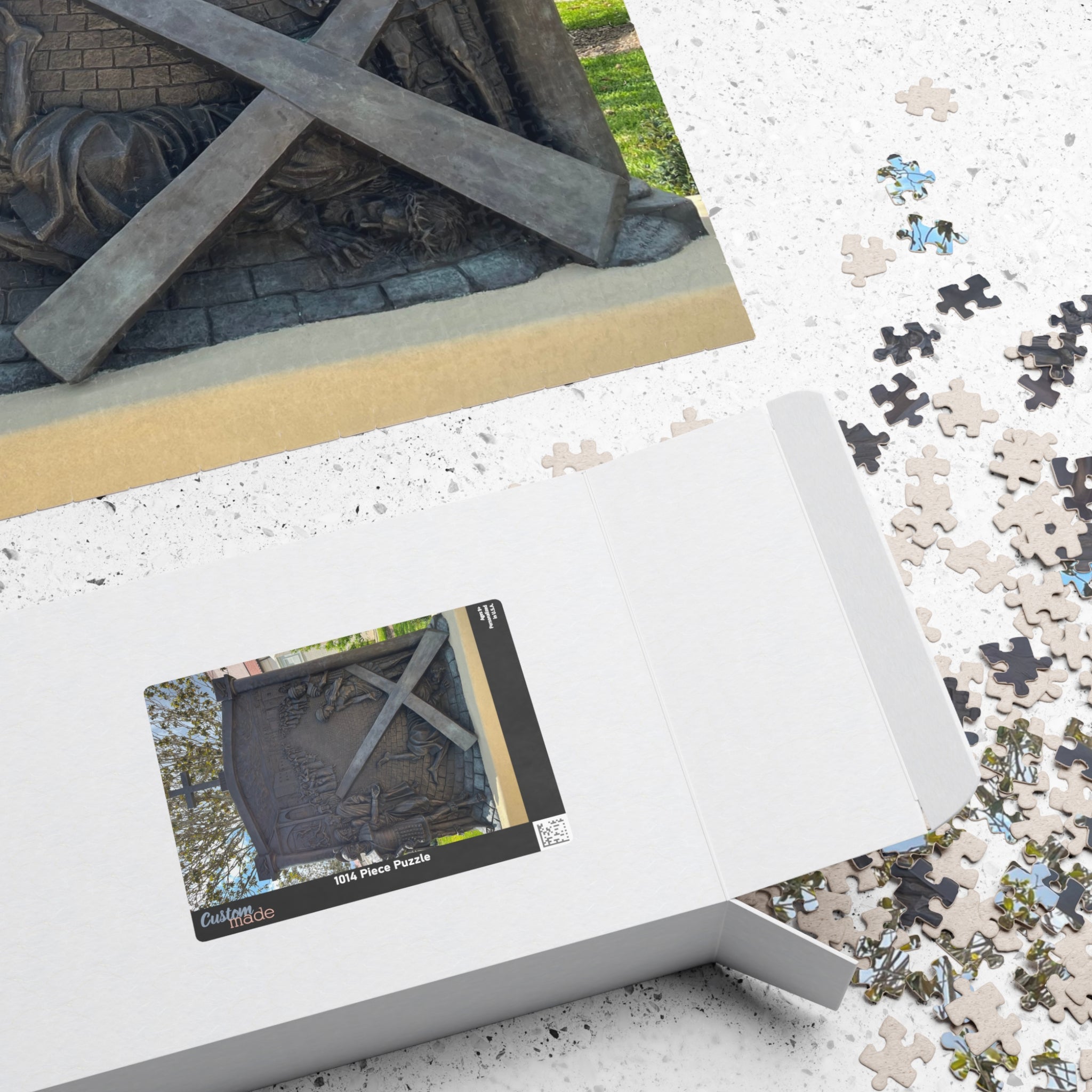 The Third Station of the Cross Puzzle, Where Jesus Falls the First Time — 520/252/1014-Piece Faith Jigsaw