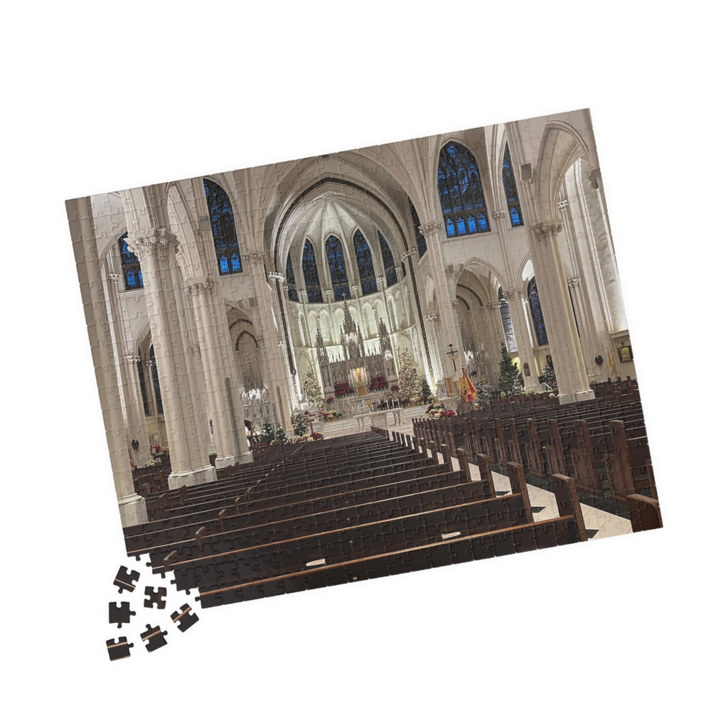 Cathedral Basilica of the Immaculate Conception Interior Jigsaw Puzzle — Historic Church Architecture Puzzle (110/252/520/1014 pcs)