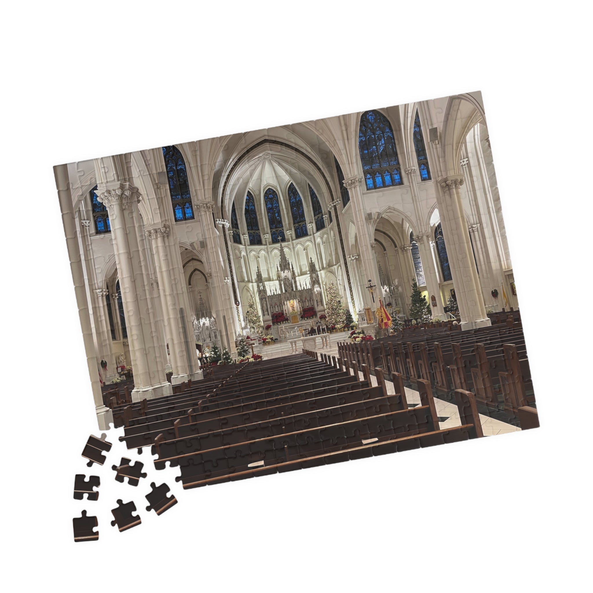 Cathedral Basilica of the Immaculate Conception Interior Jigsaw Puzzle — Historic Church Architecture Puzzle (110/252/520/1014 pcs)