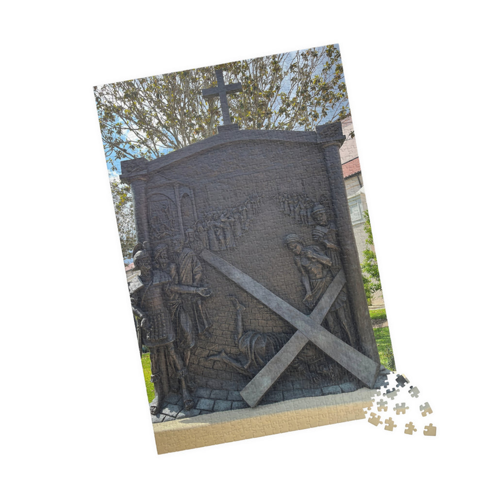The Third Station of the Cross Puzzle, Where Jesus Falls the First Time — 520/252/1014-Piece Faith Jigsaw