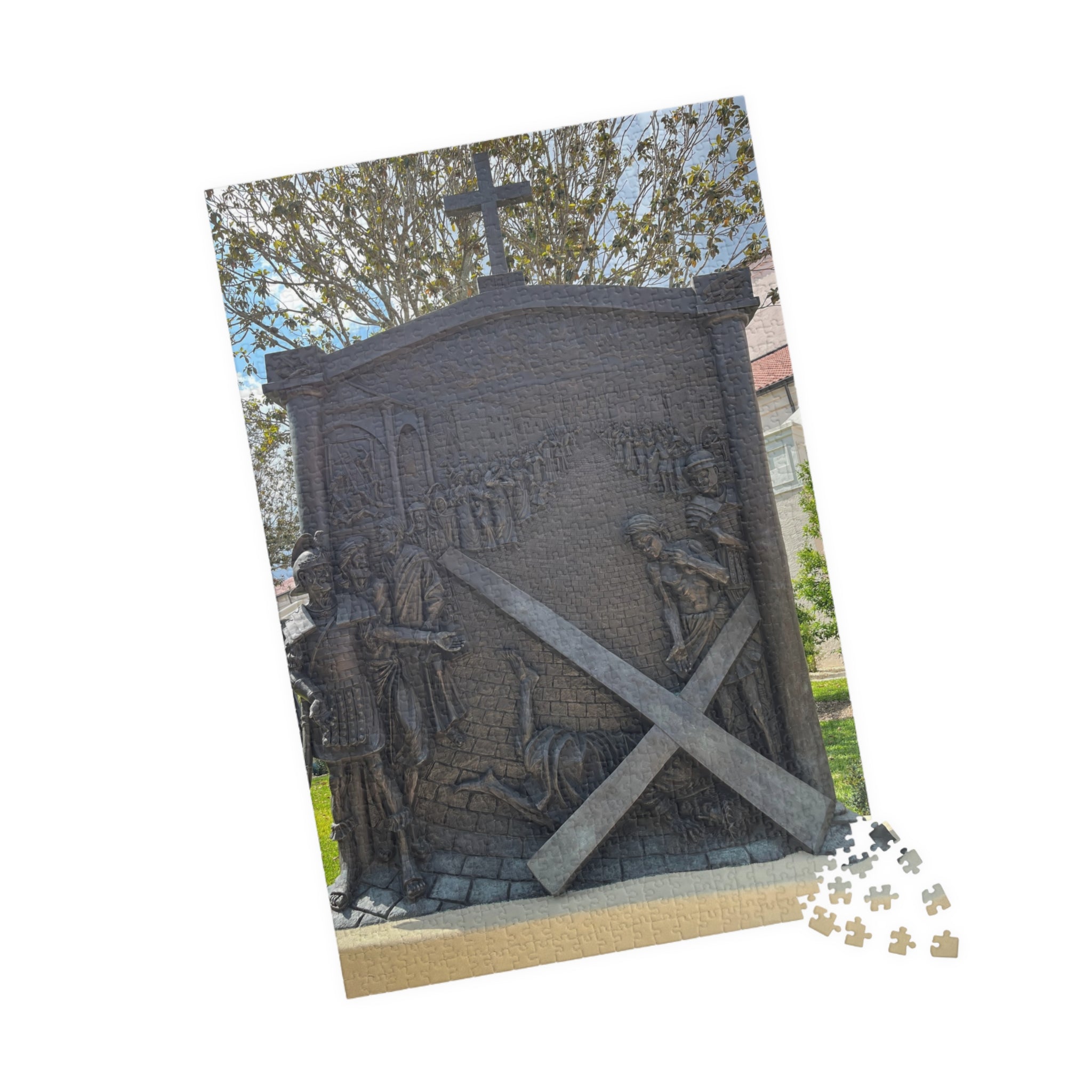 The Third Station of the Cross Puzzle, Where Jesus Falls the First Time — 520/252/1014-Piece Faith Jigsaw