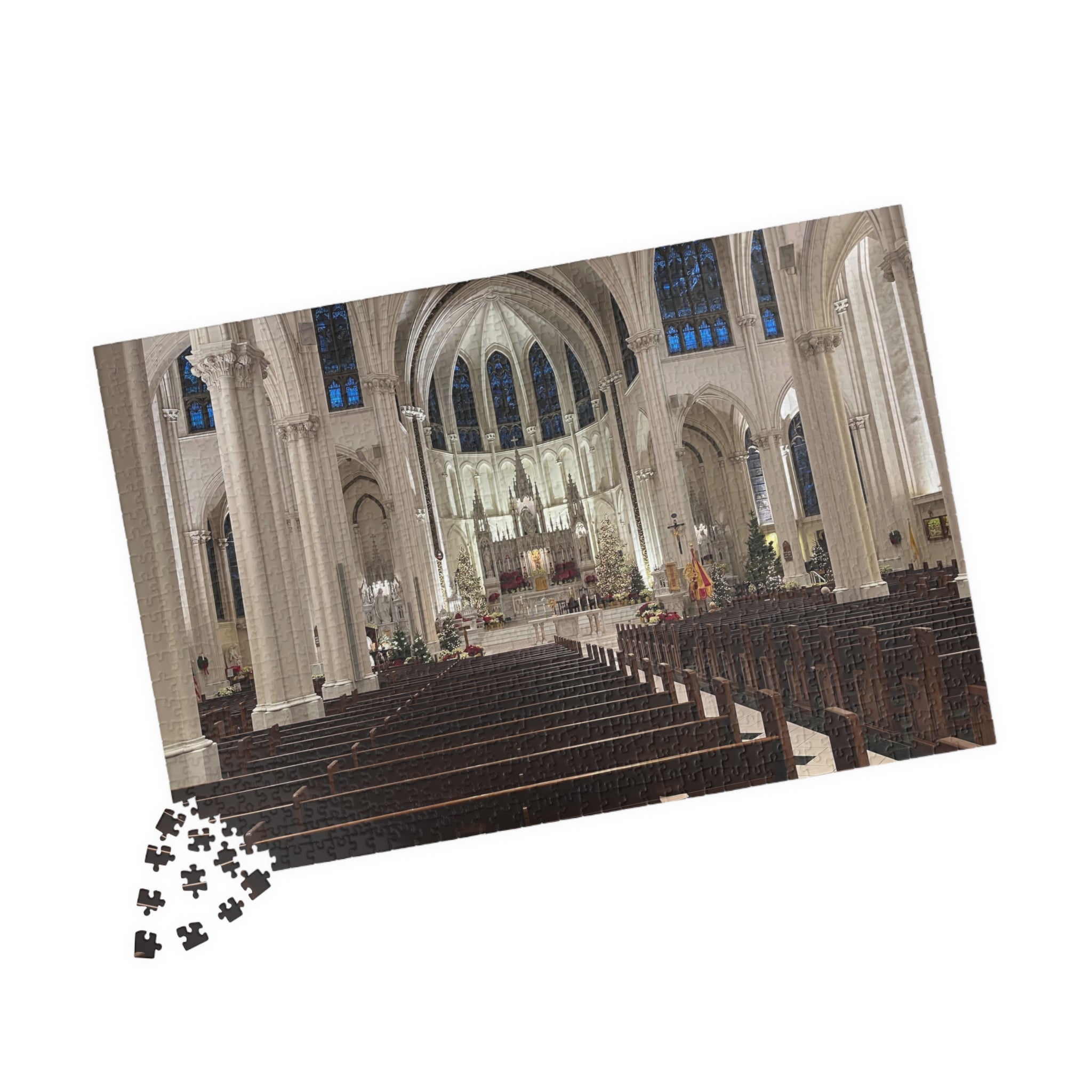 Cathedral Basilica of the Immaculate Conception Interior Jigsaw Puzzle — Historic Church Architecture Puzzle (110/252/520/1014 pcs)